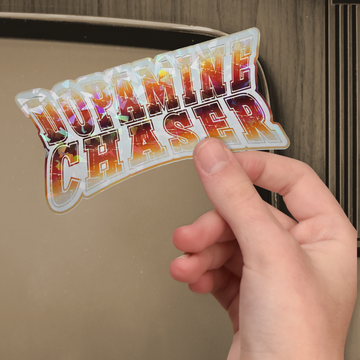 Holographic Dopamine Chaser Sticker