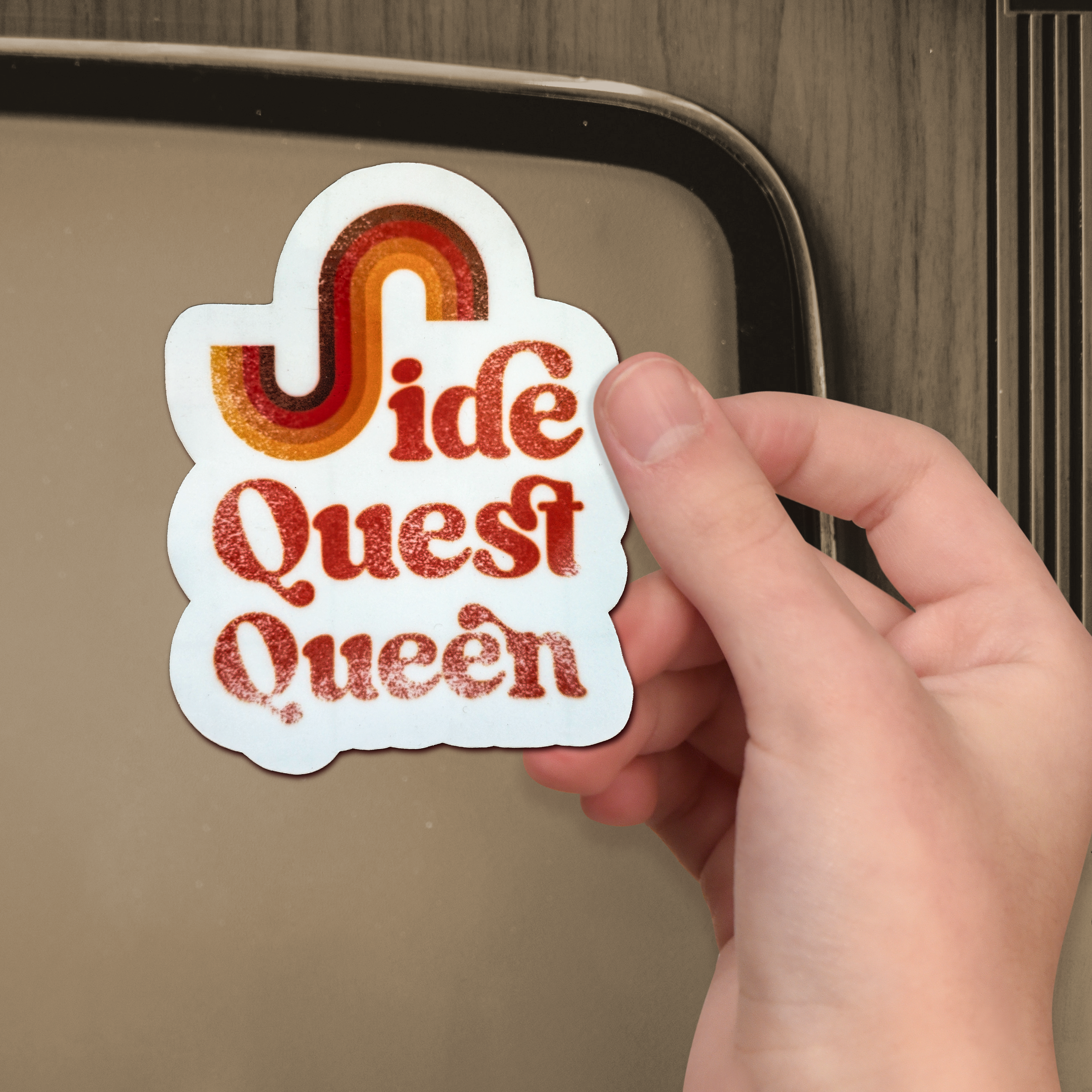 Vintage Side Quest Queen Sticker